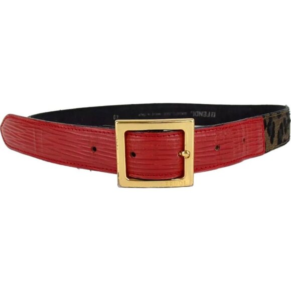 559161AN (S2) Fendi Belt Brown PVC main image 4